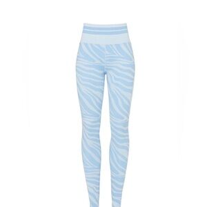 Spiritual Gangster Blue Zebra Print Leggings